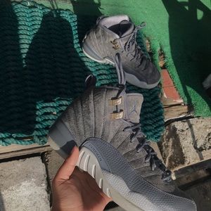 Air Jordan 12 Retro Grey Suede